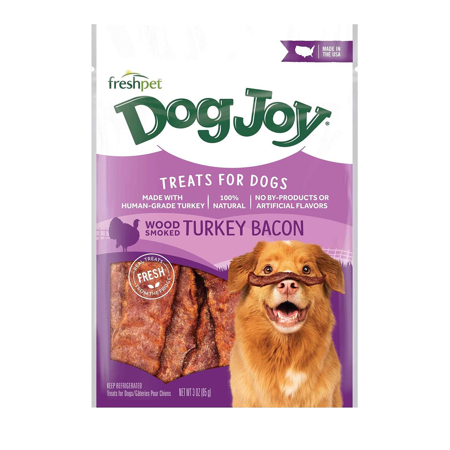 Freshpet Dog Joy Turkey Bacon Dog Treats - Healthber