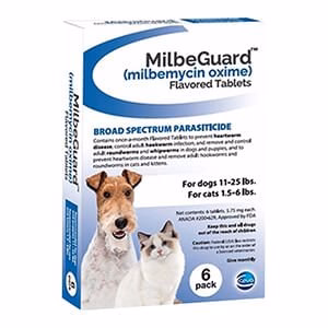 Rx MilbeGuard (milbemycin oxime) Broad Spectrum Parasiticide for Dogs & Cats - Healthber