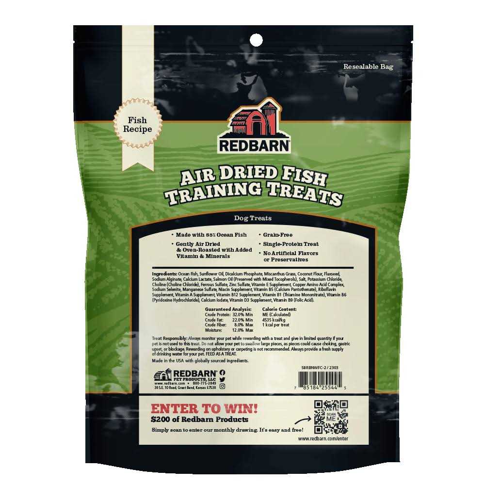 Redbarn Pet Products Whitefish Cuts Dog Treats 4.75 oz - Healthber