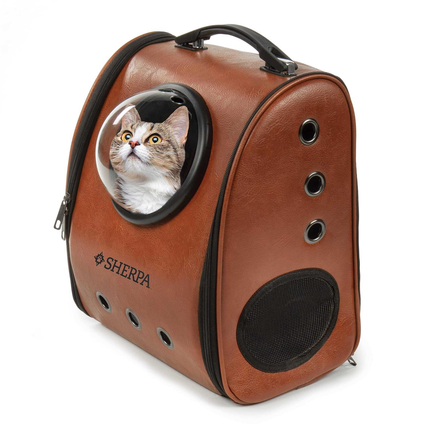 Sherpa Bubble Cat Carrier Backpack 14.57 L X 13.78 W X 6 H - Healthber