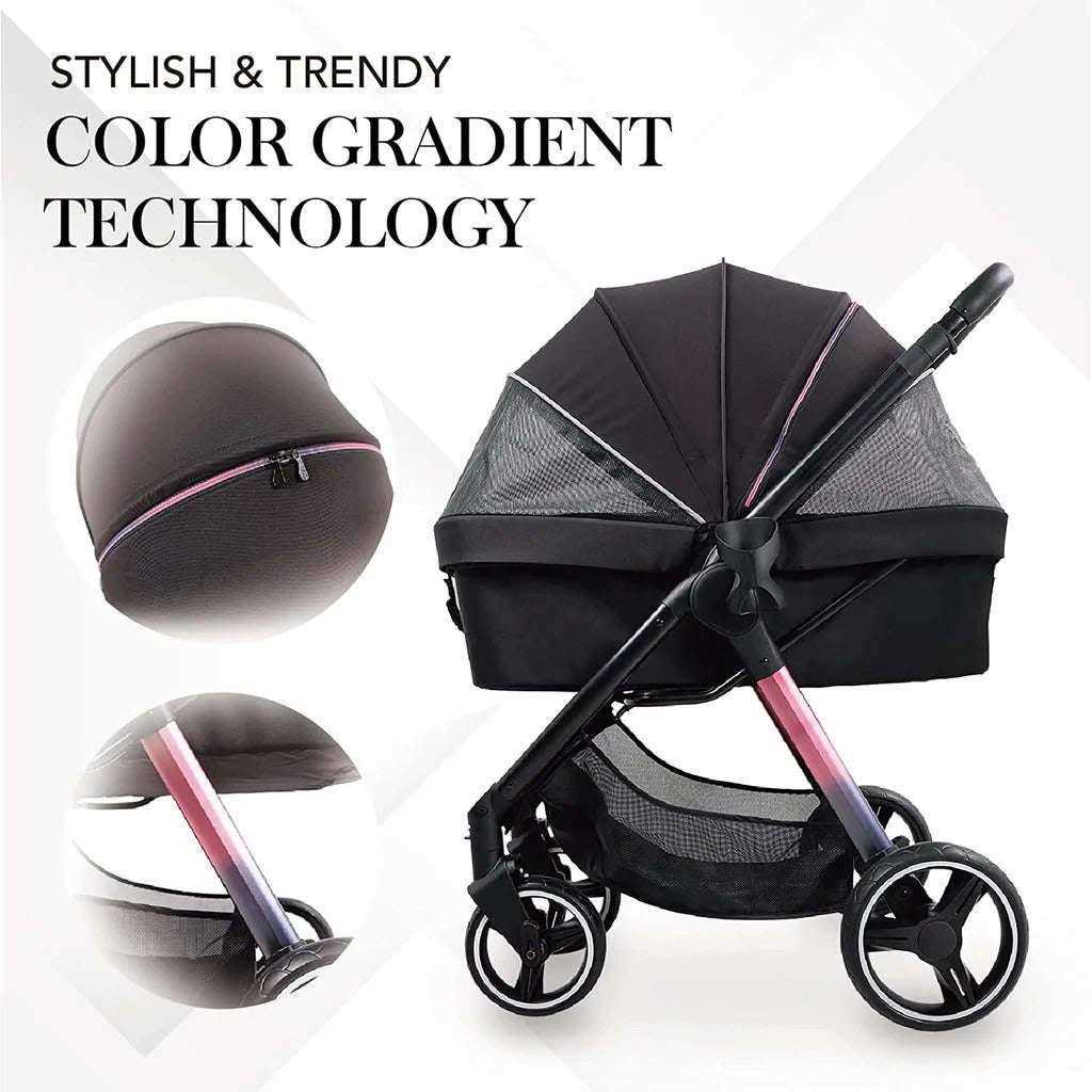Ibiyaya Retro Luxe Pet Stroller - Healthber