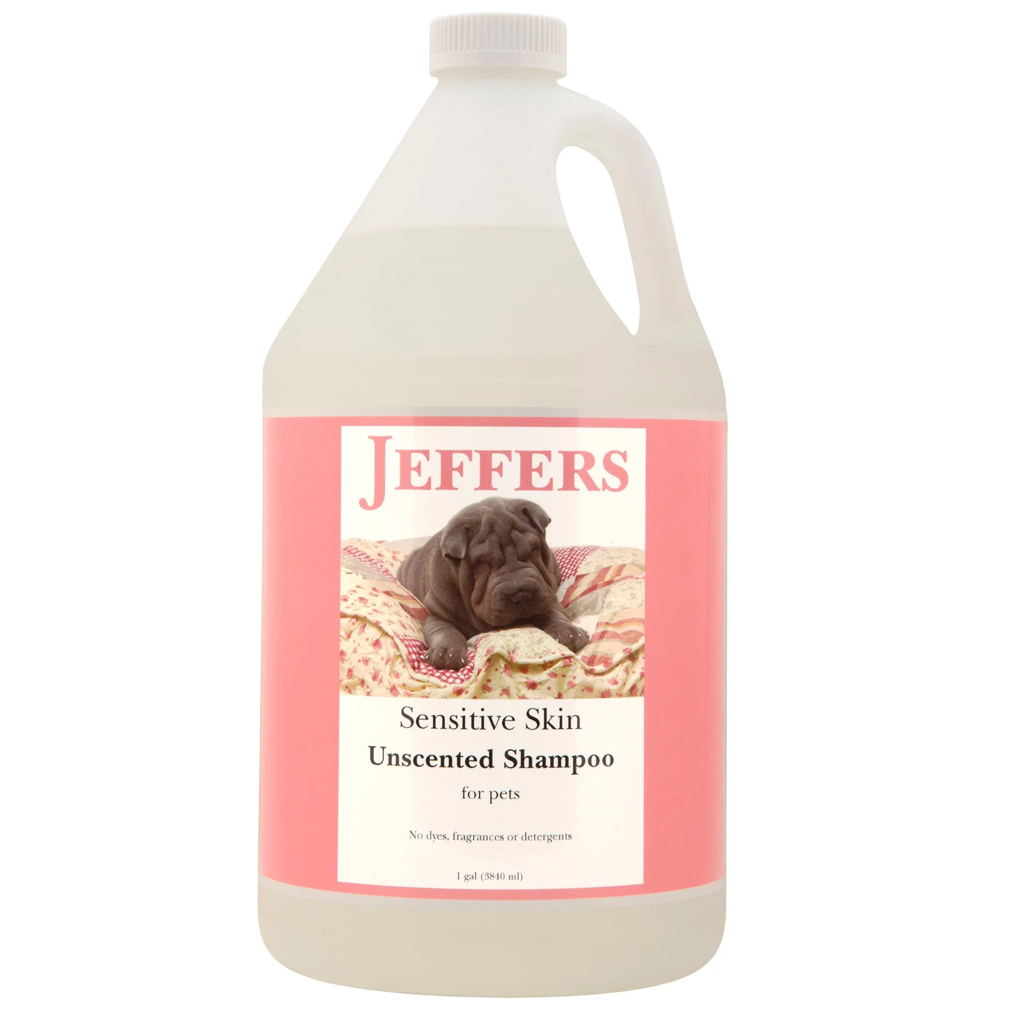 Sensitive Skin Unscented, Dye-Free, Fragrance-Free Pet Shampoo, Gallon - Healthber