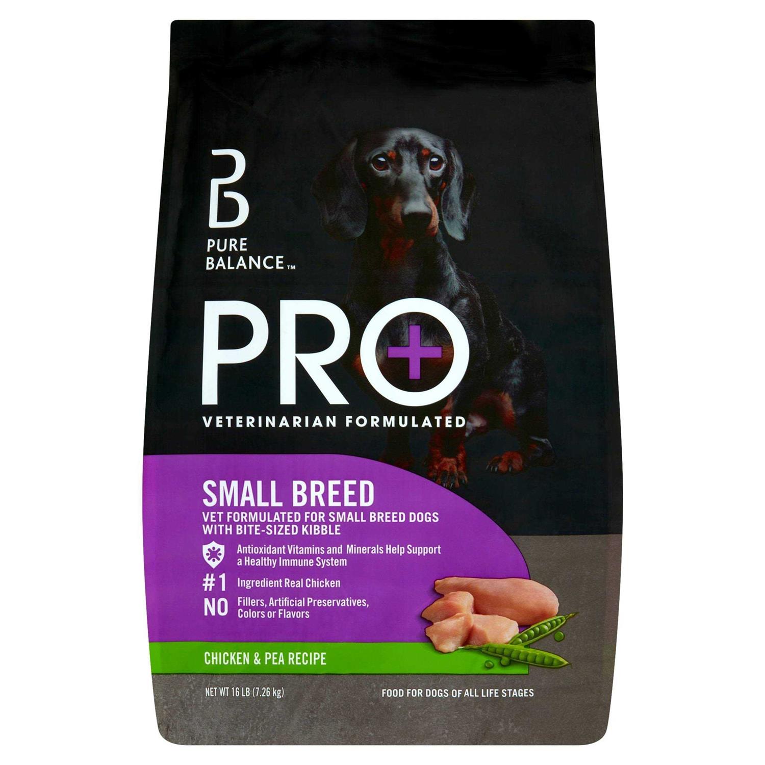 Pure Balance Pro+ Small Breed Chicken & Pea Recipe Dry Dog Food - Healthber