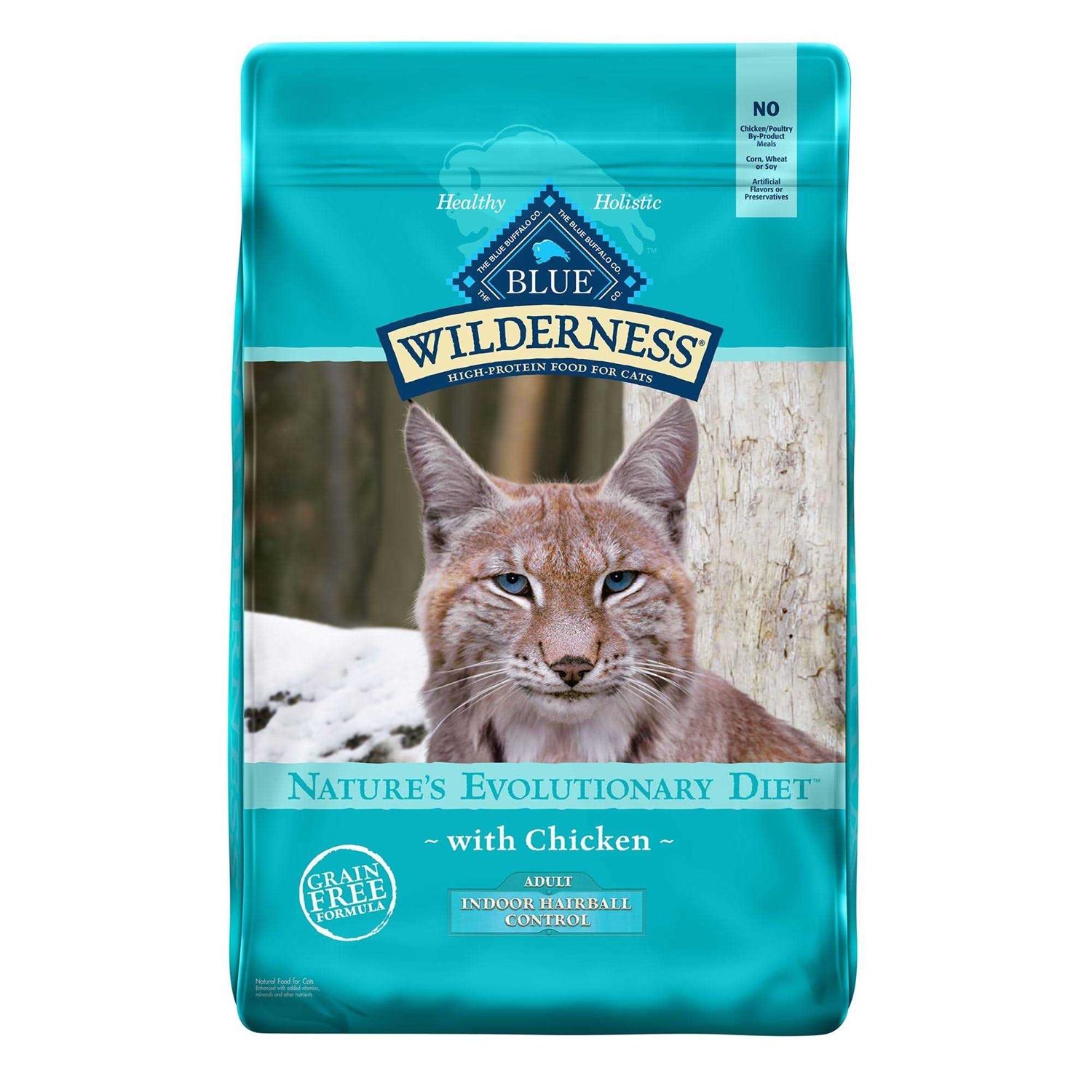 Blue Wilderness Indoor Hairball Control Cat Dry Food - Healthber