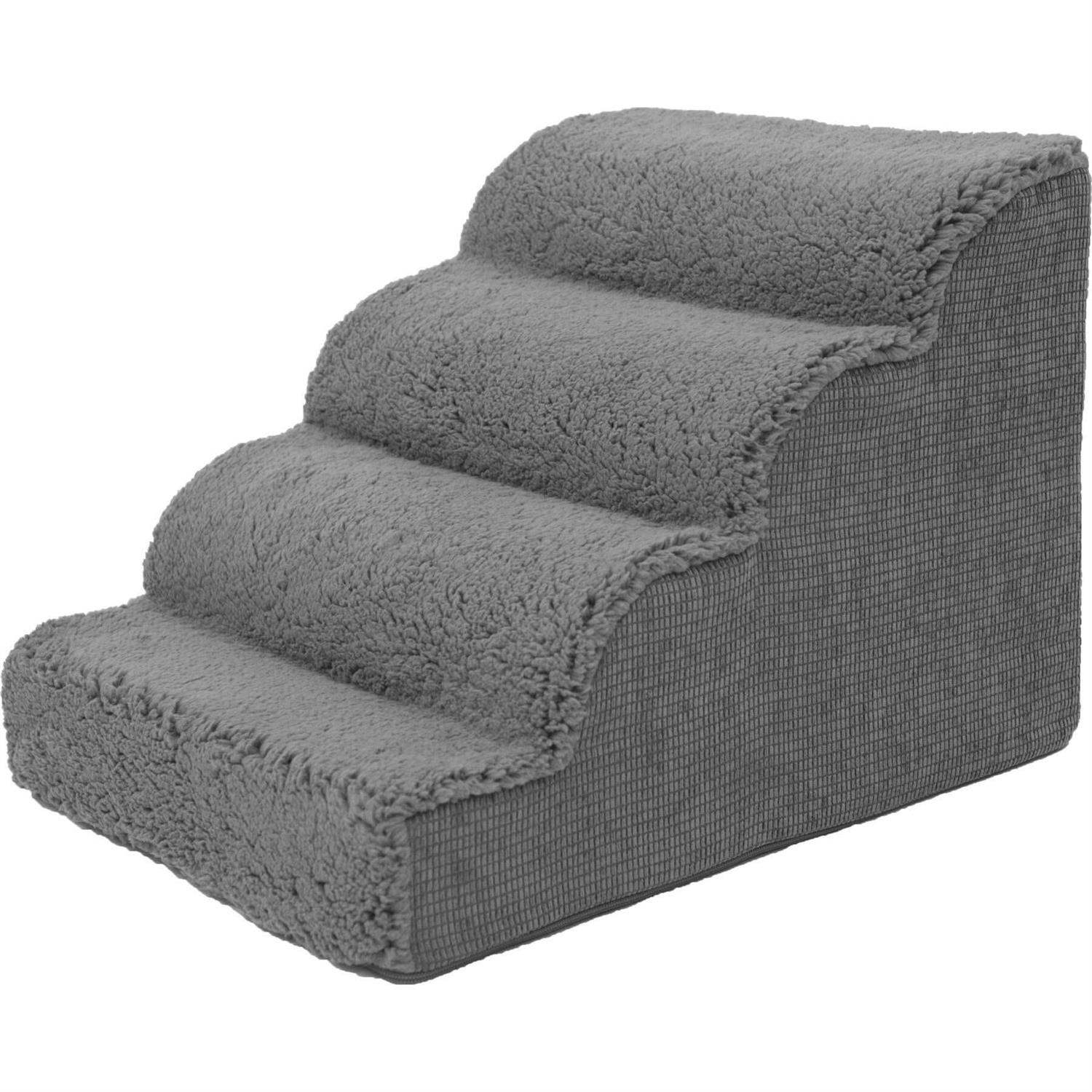 Precious Tails High Density Foam Scalloped Sherpa Top 4 Steps - Healthber