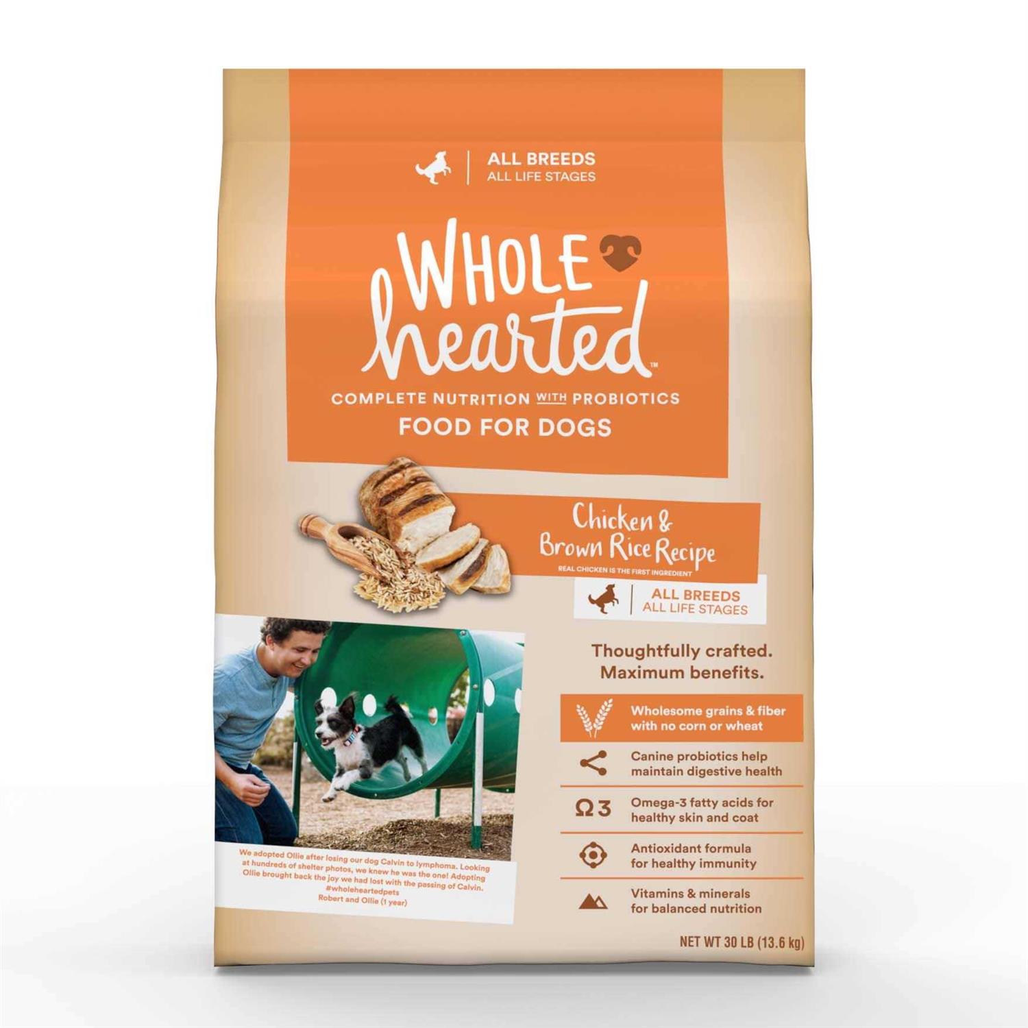 WholeHearted All Life Stages Chicken and Rice Recipe Dry Dog Food - Healthber