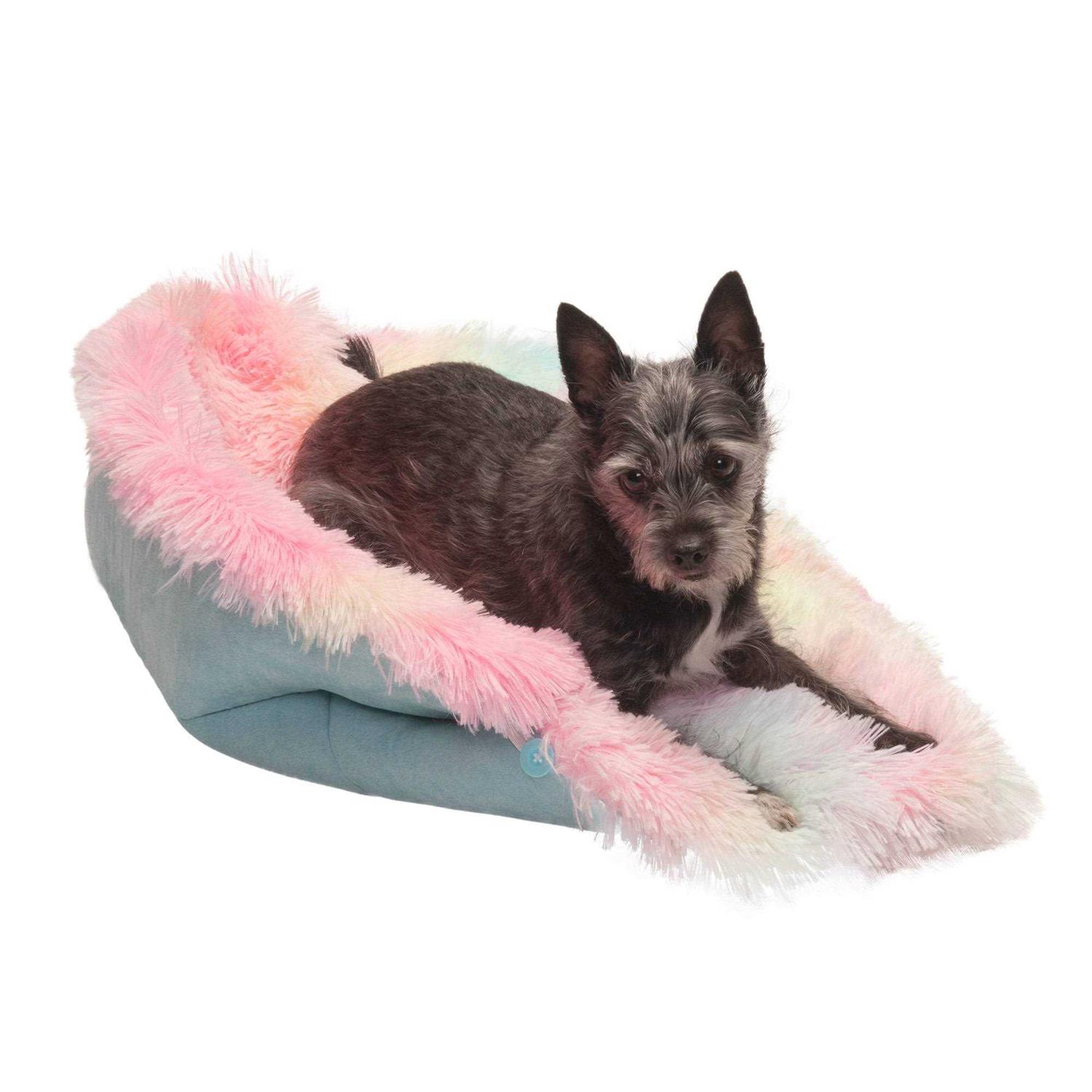 FurHaven Convertible Self-Warming Cuddle Pet Mat & Bed - Healthber