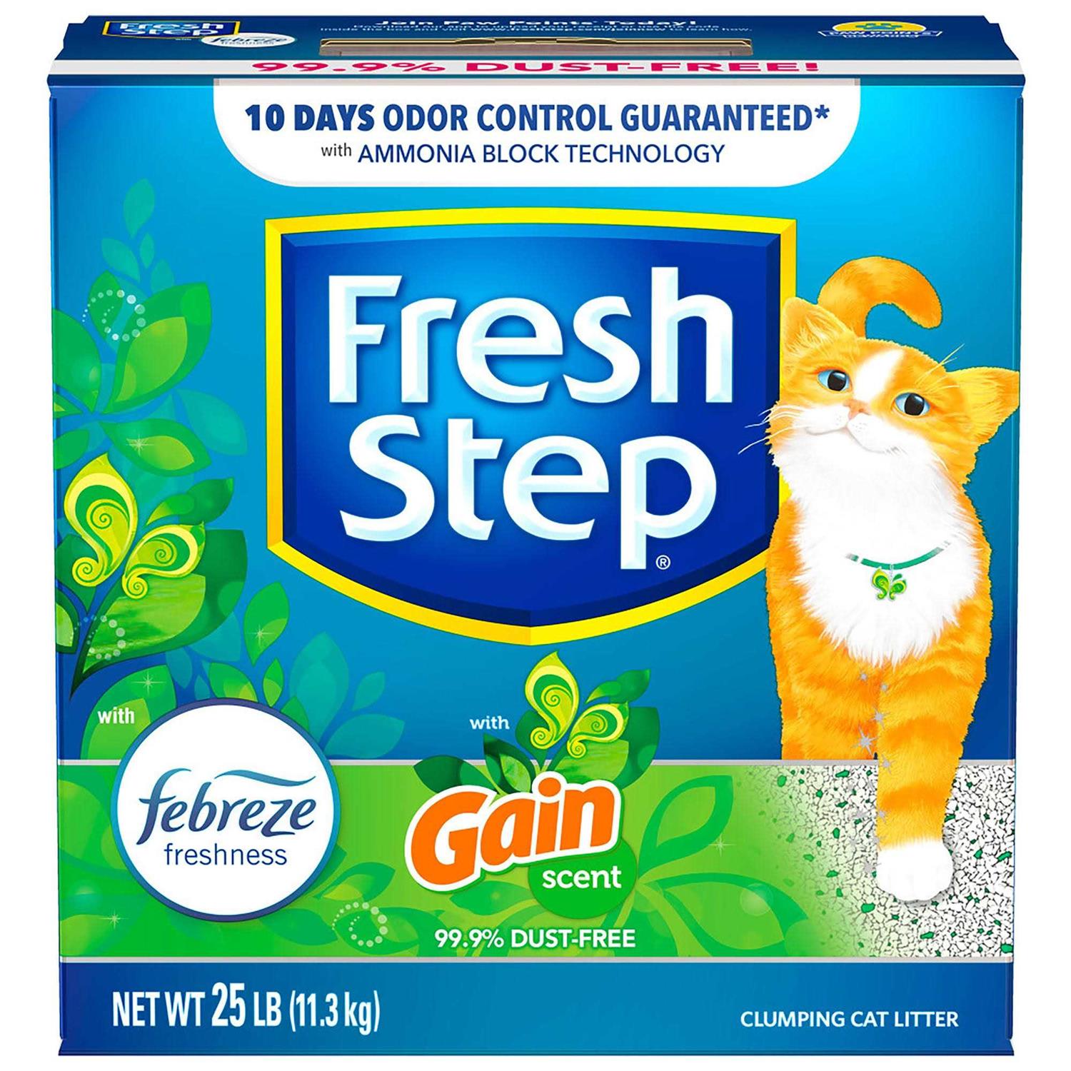 Fresh Step Febreze With Refreshing Gain Scent Clumping Cat Litter - Healthber
