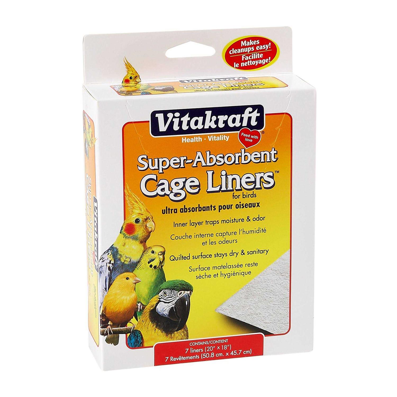 Vitakraft Bird Super-Absorbent Cage Liners - Healthber