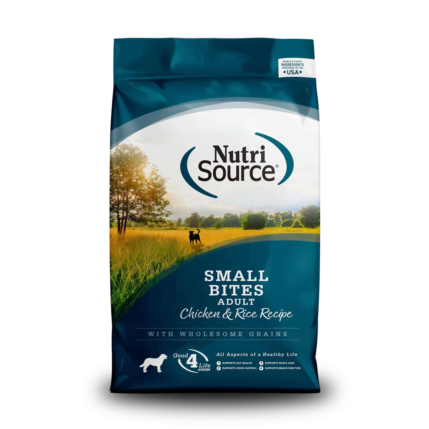 NutriSource Small Bites Adult Chicken & Rice Dry Dog Food - Healthber