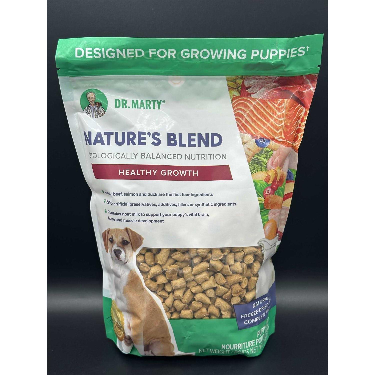 Dr. Marty Nature’s Blend Healthy Growth Freeze Dried Raw Dog Food - Healthber