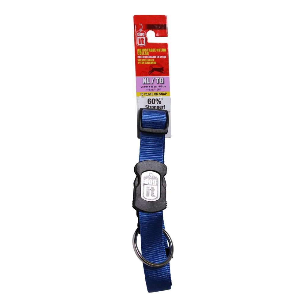 Hagen? Dogit Adjustable Nylon Collar with Snap for Extra Large Dogs, 18