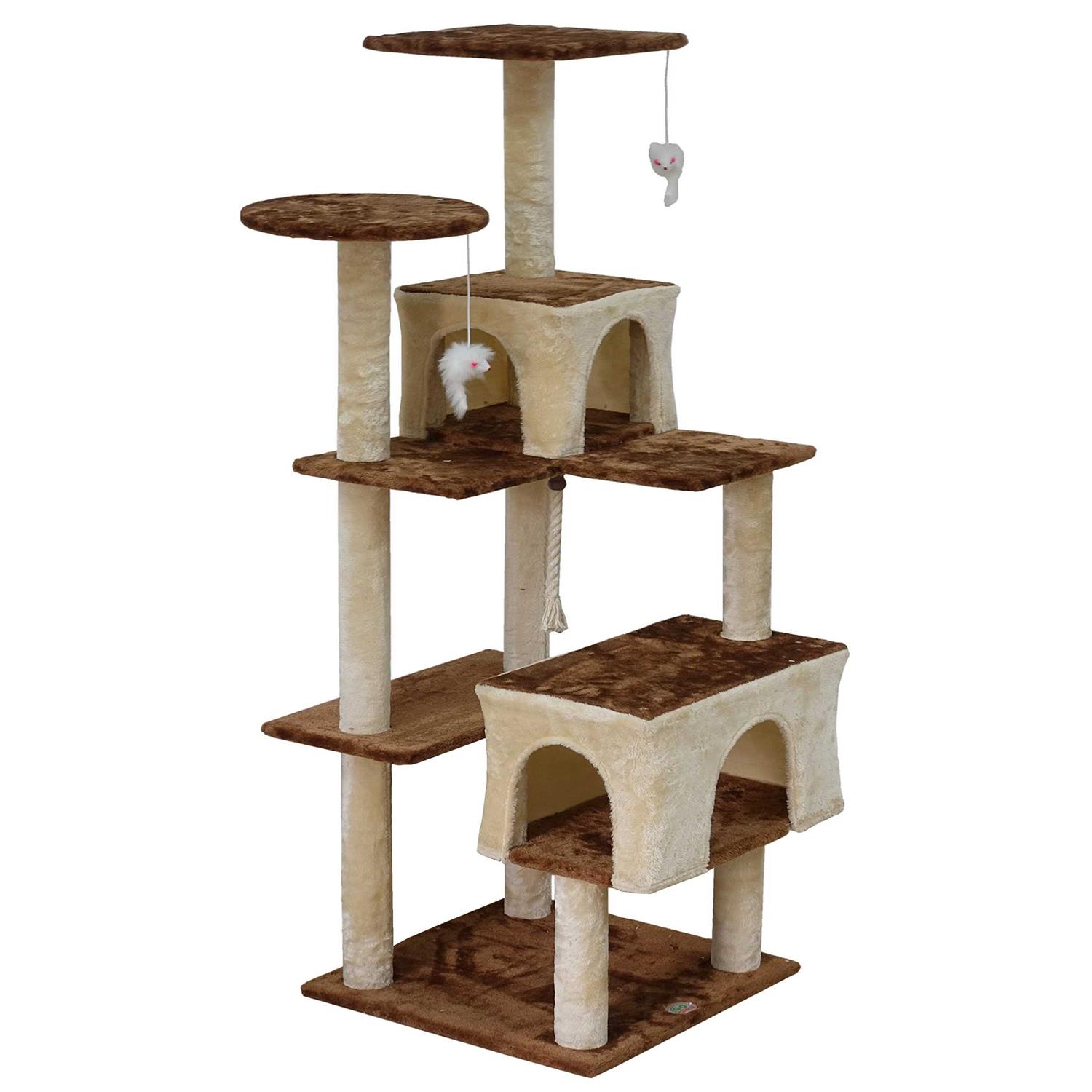 Go Pet Club Kitten Cat Tree Condo with Scratching Board - Healthber