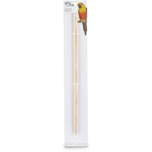 You & Me Wood 23.75 Bird Perch - Healthber