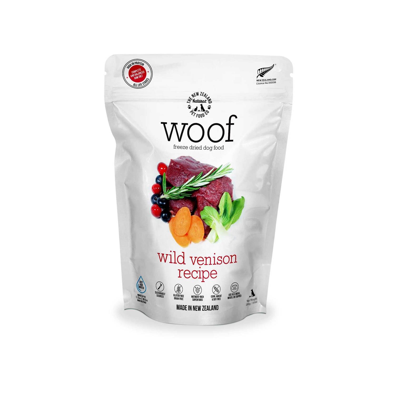 The New Zealand Natural Pet Food Co. New Zealand Natural Wild Venison Freeze-Dried Food - Healthber