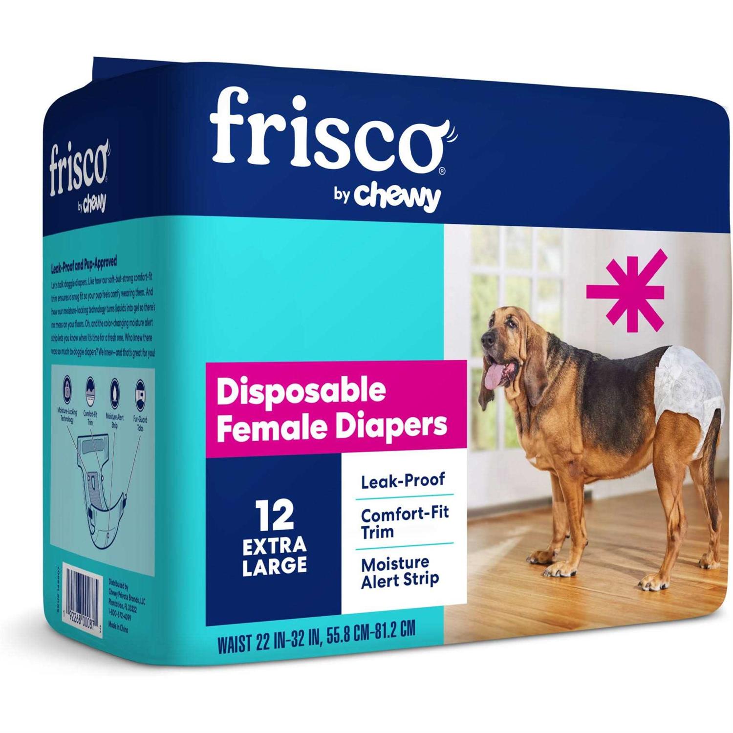 Frisco Disposable Female Dog Diapers - Healthber