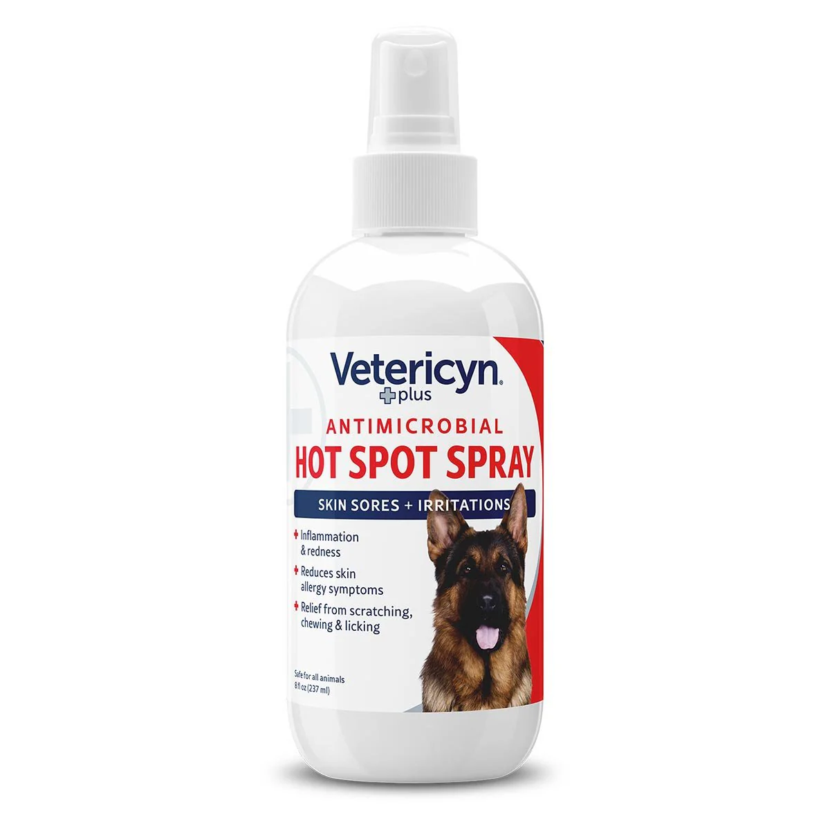 Vetericyn Plus Hot Spot Spray, 8 oz - Healthber