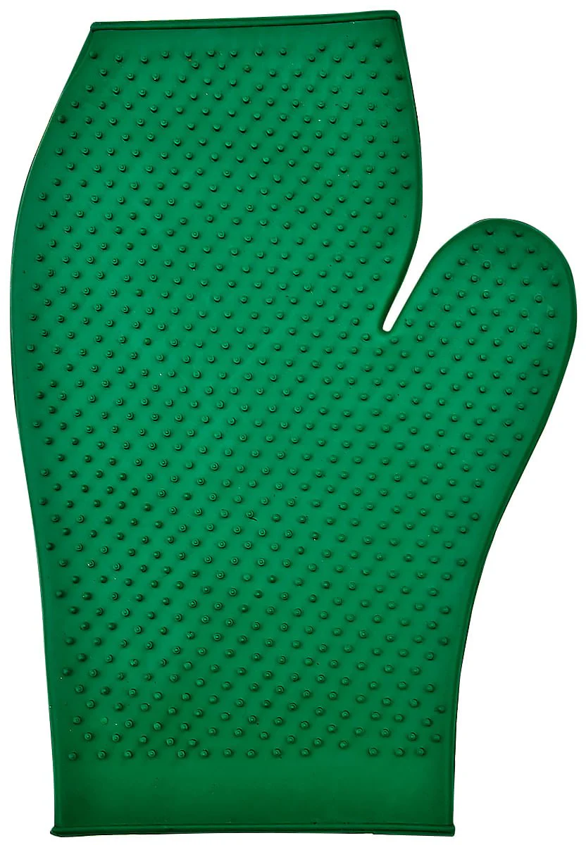 Groomit - Rubber Grooming Glove for Animals - Healthber
