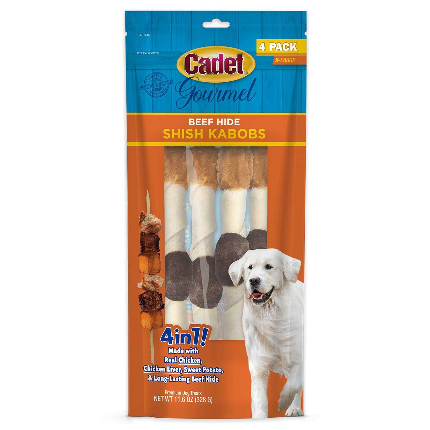 Cadet Shish Kabobs Rawhide Dog Treats - Healthber