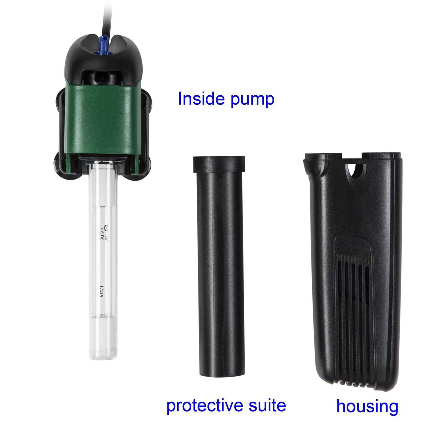 Coodia Internal Green Water Killer Aquarium Filter Tank U-V Pump - Healthber