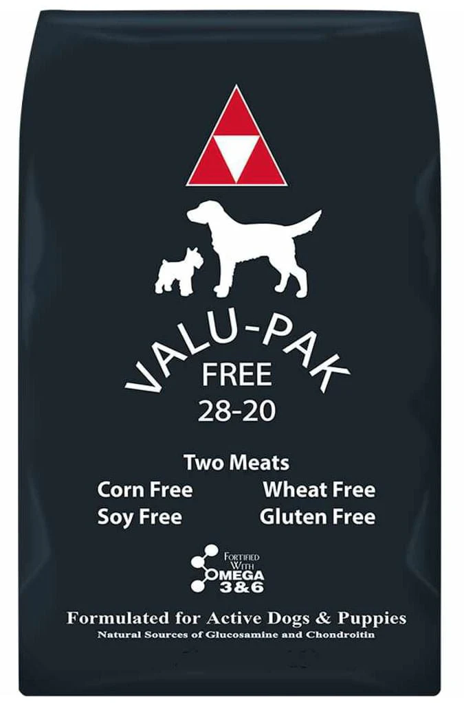 Valu-Pak Free 28-20 Dog Food (Black Bag) - Healthber