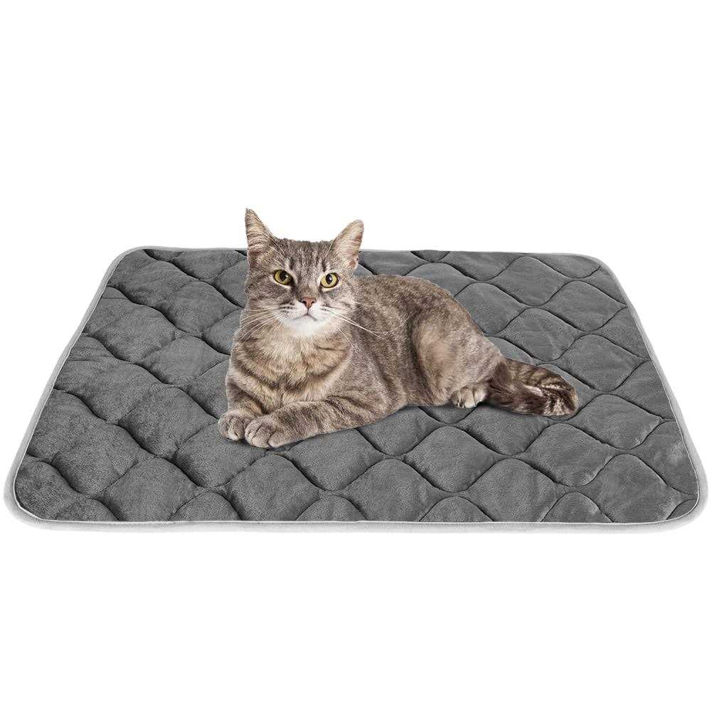 ULIGOTA Self Heating Cat Mat Thermal Pet Bed Mat Self-Warming Pet Crate Pad - Healthber