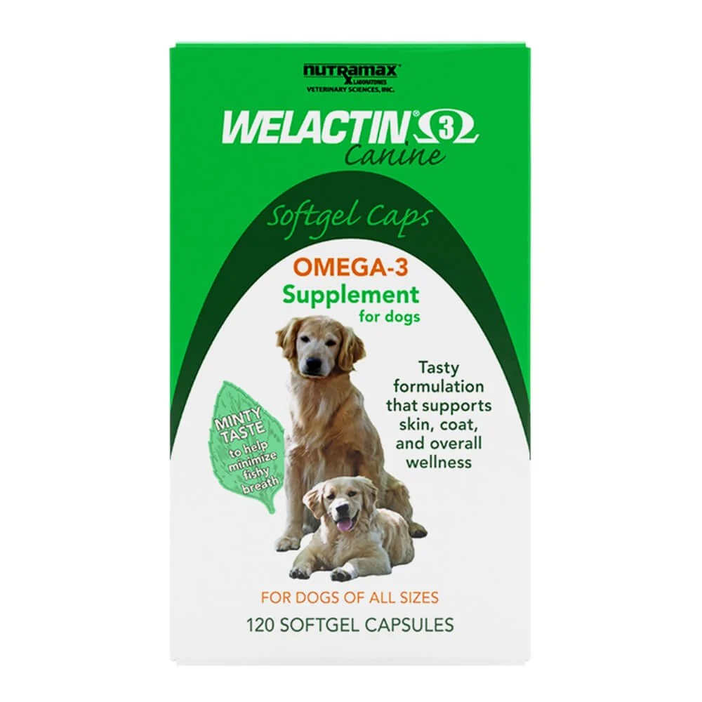 Nutramax Welactin Canine Softgels, 120 count - Healthber