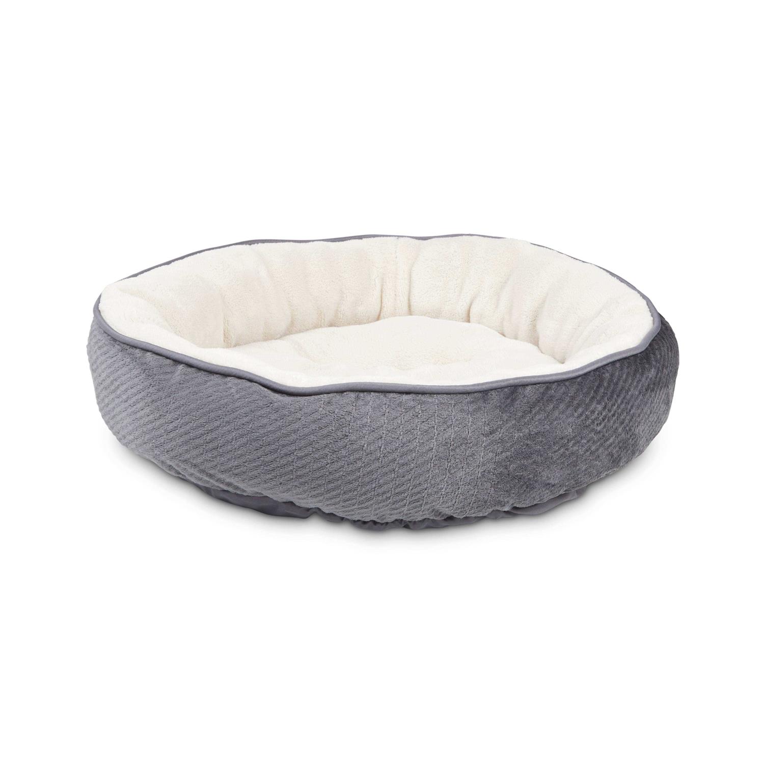 EveryYay Snooze Fest Textured Round Cat Bed - Healthber