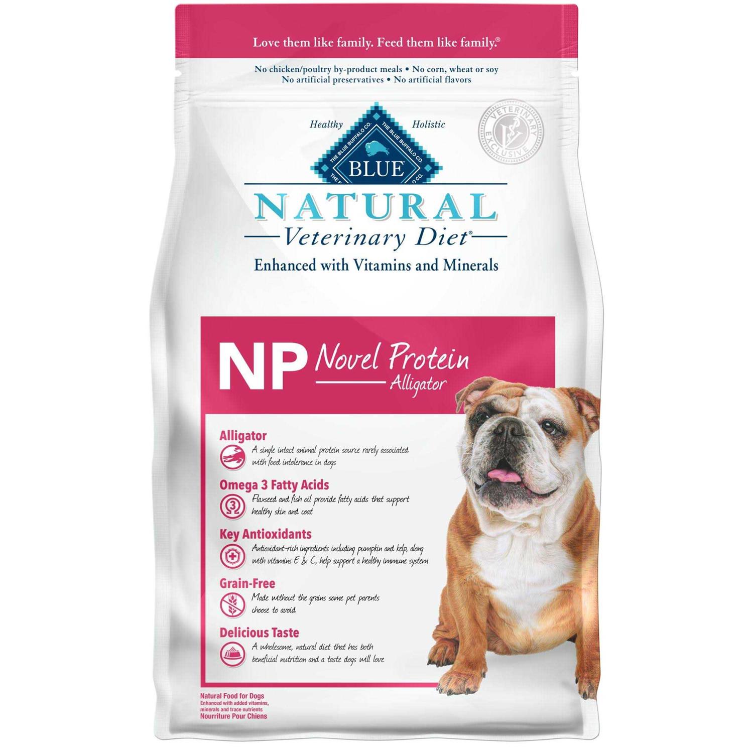 Blue Buffalo Natural Veterinary Diet NP Novel Protein-Alligator Dry Dog Food - Healthber