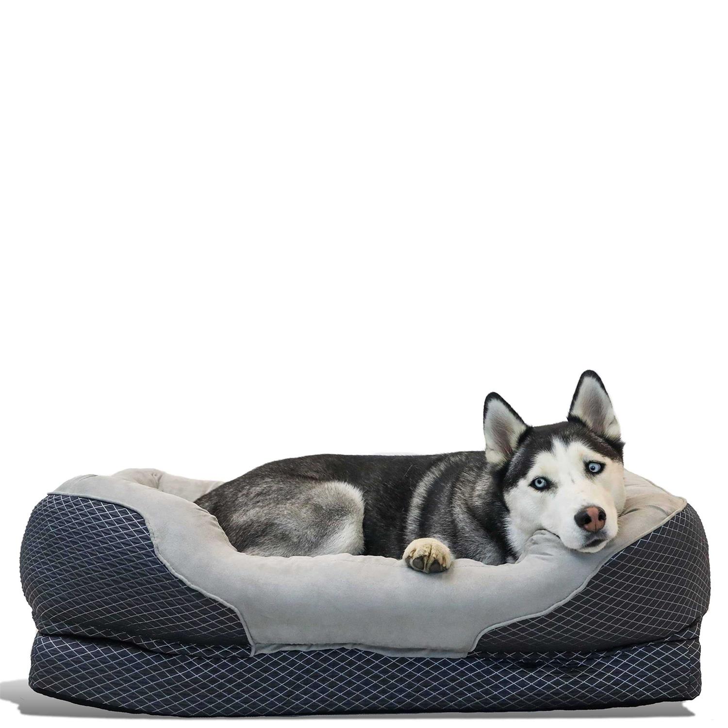 BarksBar Gray Orthopedic Dog Bed - Healthber