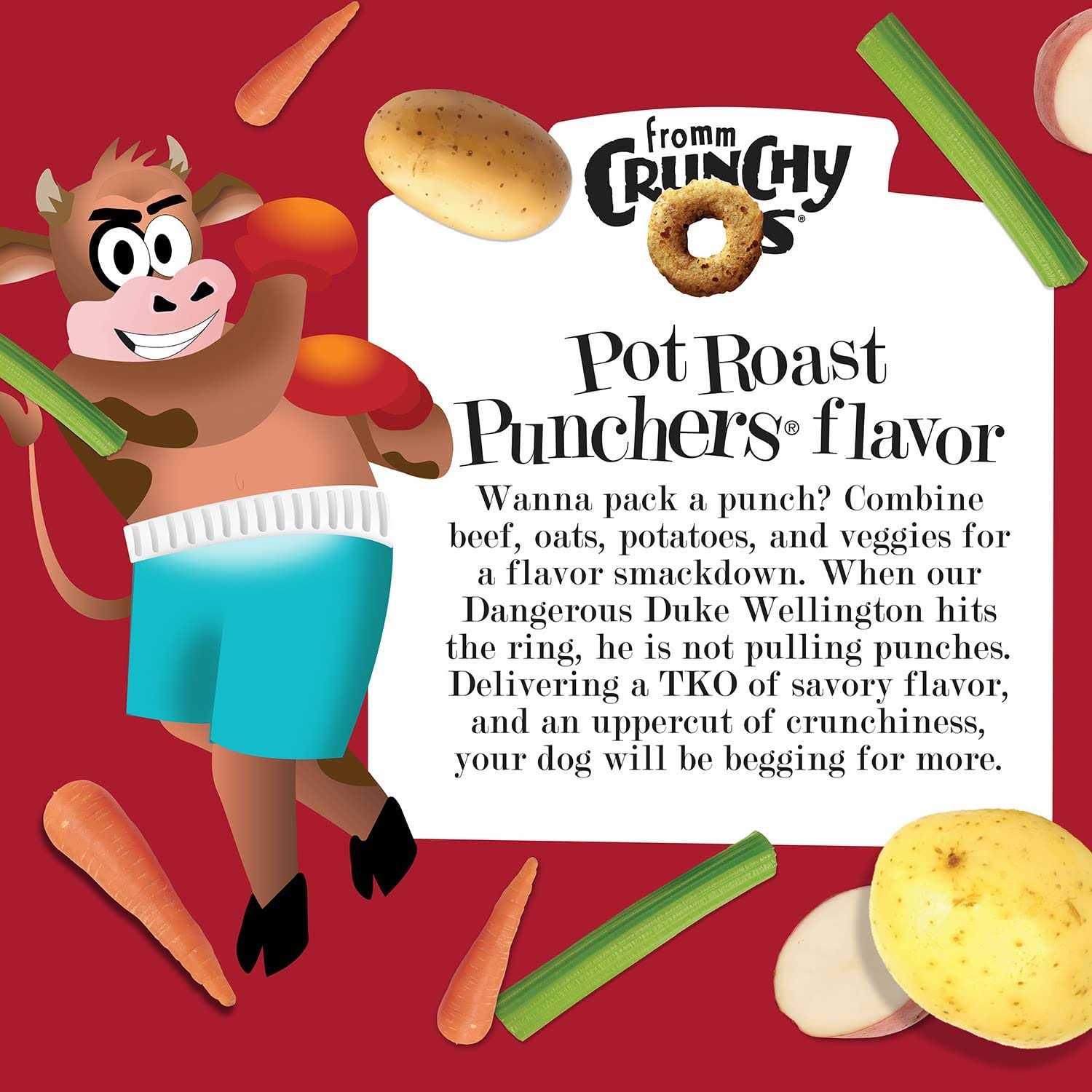 Fromm Crunchy O’s Pot Roast Punchers Dog Treats - Healthber