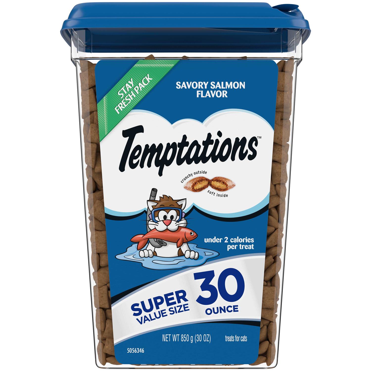 Temptations Savory Salmon Flavor Cat Treats - Healthber