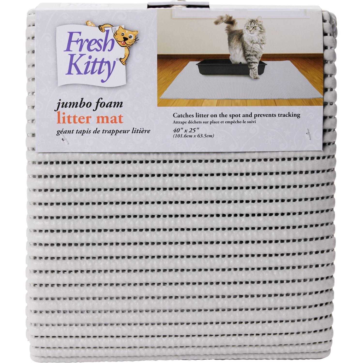 Fresh Kitty Jumbo Foam Litter Mat - Healthber