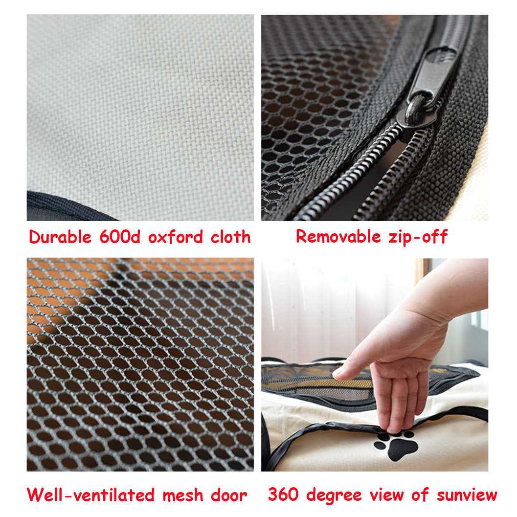 BODISEINT Portable Pet Playpen Dog Playpen Foldable Pet Exercise Pen Tents Dog Kennel House Playground for Puppy Dog Yorkie Cat Bunny Indoor - Healthber