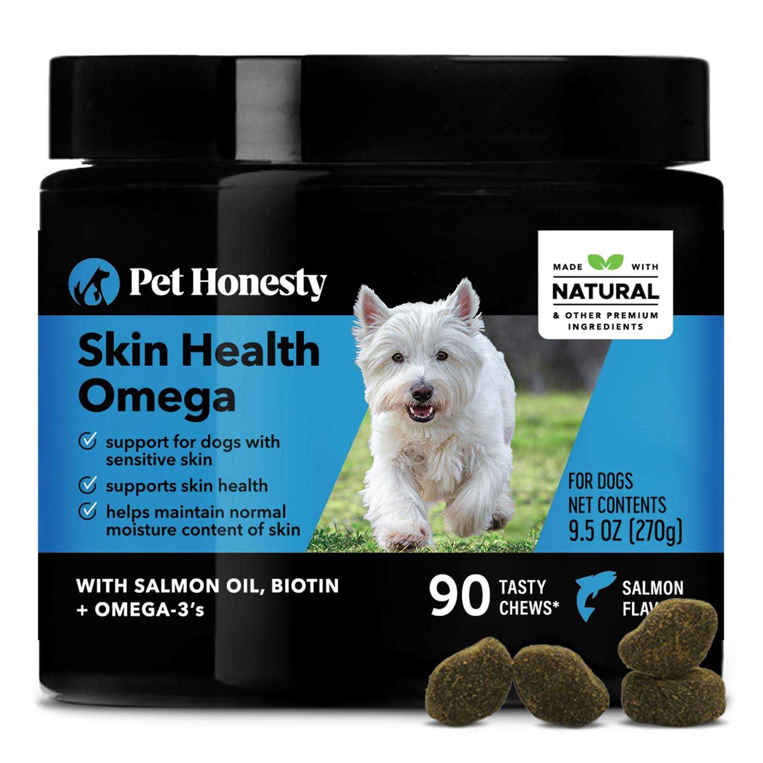 Pet Honesty Skin Health Omega Soft Chews for Dogs - Healthber