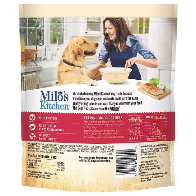 Milo’s Kitchen Chicken & Apple Sausage Slices Dog Treats - Healthber