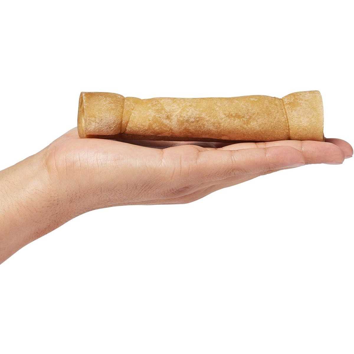 Bones & Chews Water Buffalo Cheek Rolls Dog Chew - Healthber