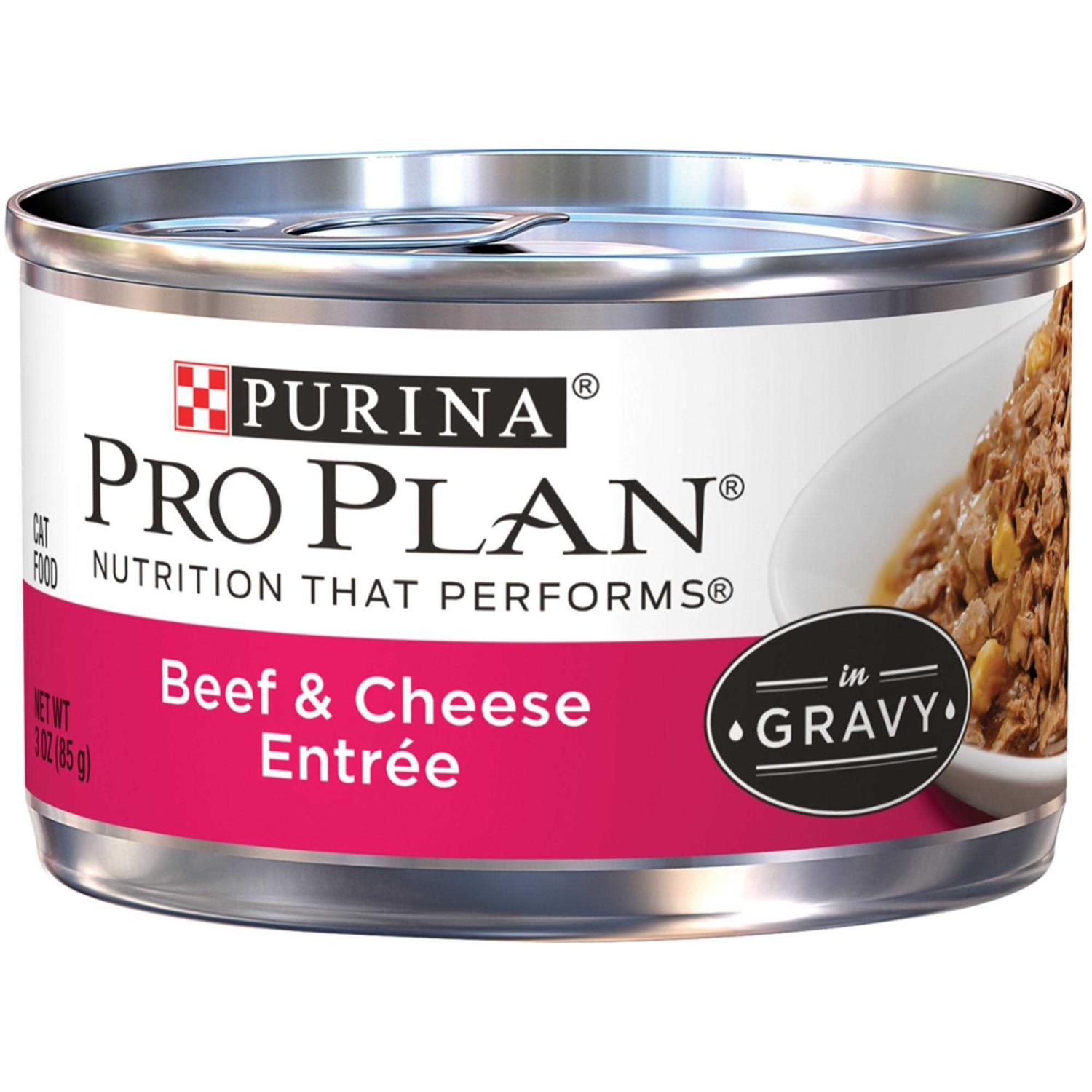 Purina Pro Plan Cheese Entree in Gravy Cat Food - Healthber