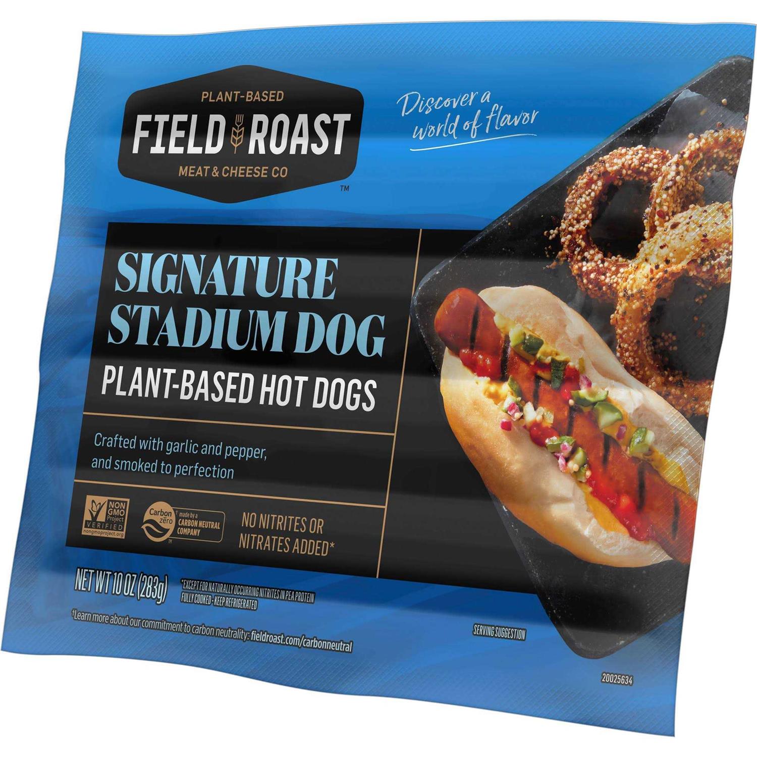 Field Roast Plant-Based Signature Stadium Hot Dogs - Healthber
