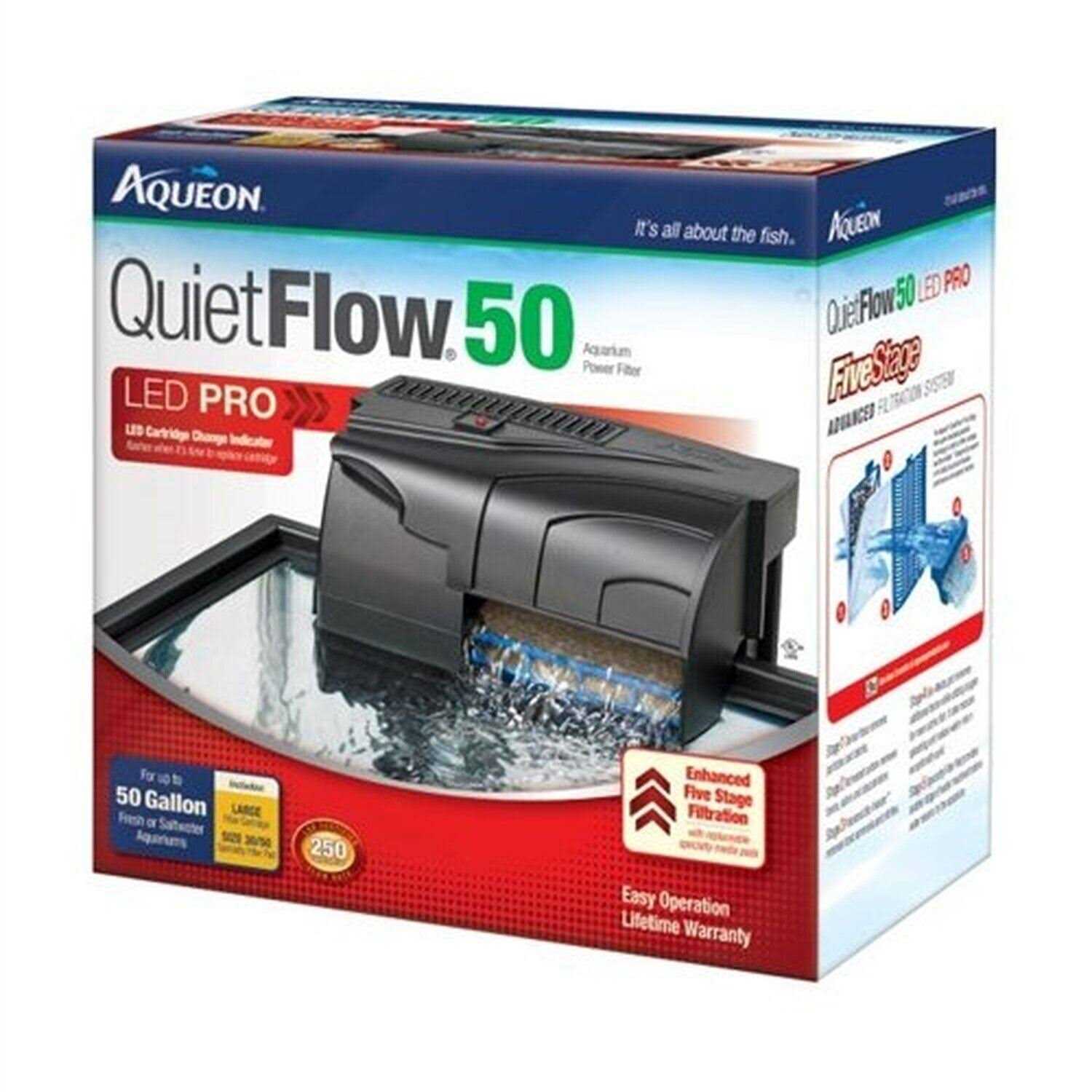 Aqueon QuietFlow 20 LED Pro Power Filter - Healthber
