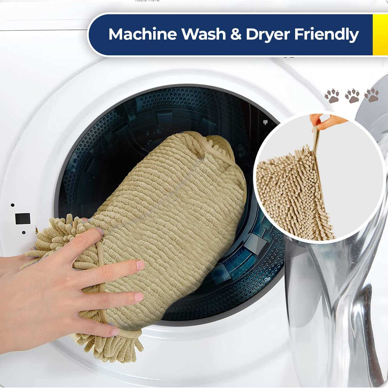 Muddy Mat Doggy Dryer Highly Absorbent Microfiber Washable Dog Shammy Quick Drying Towel Absorber - Healthber