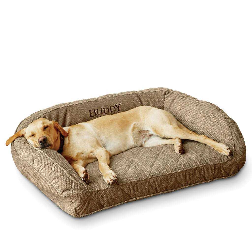 Orvis ComfortFill-Eco Bolster Dog Bed - Healthber