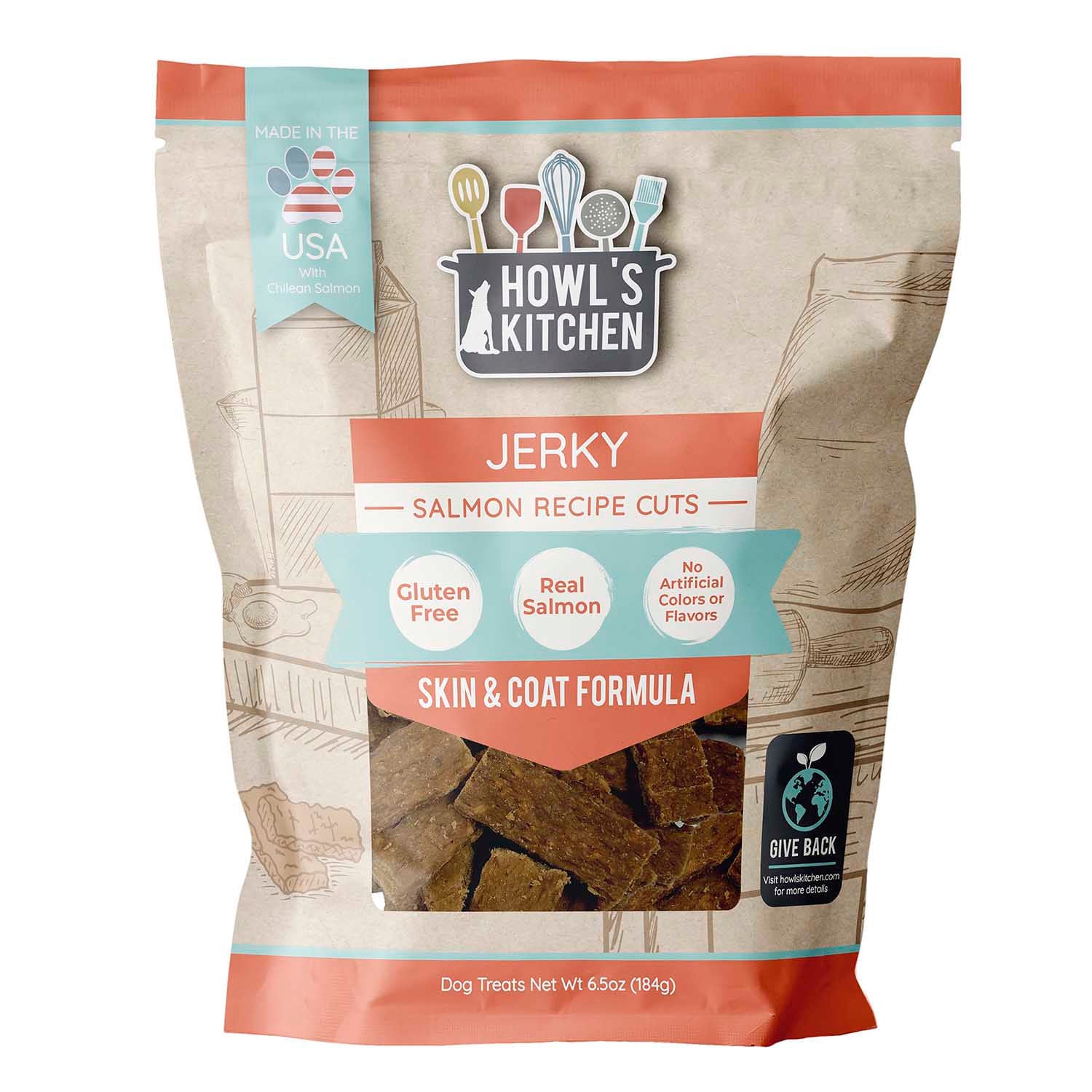Howl's Kitchen Jerky Salmon Cuts - Healthber