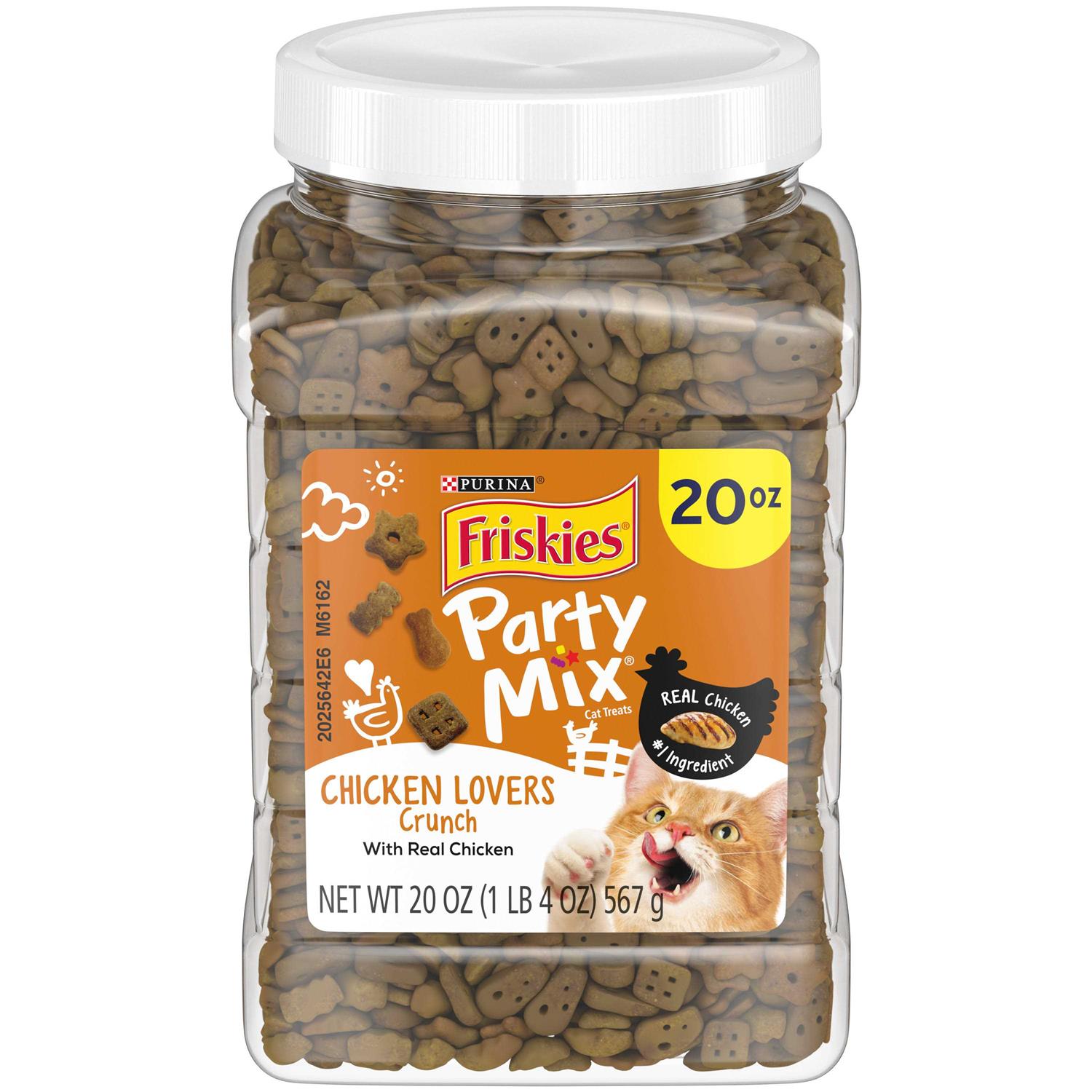 Purina Friskies Cat Treats Party Mix Chicken Lovers Crunch - Healthber