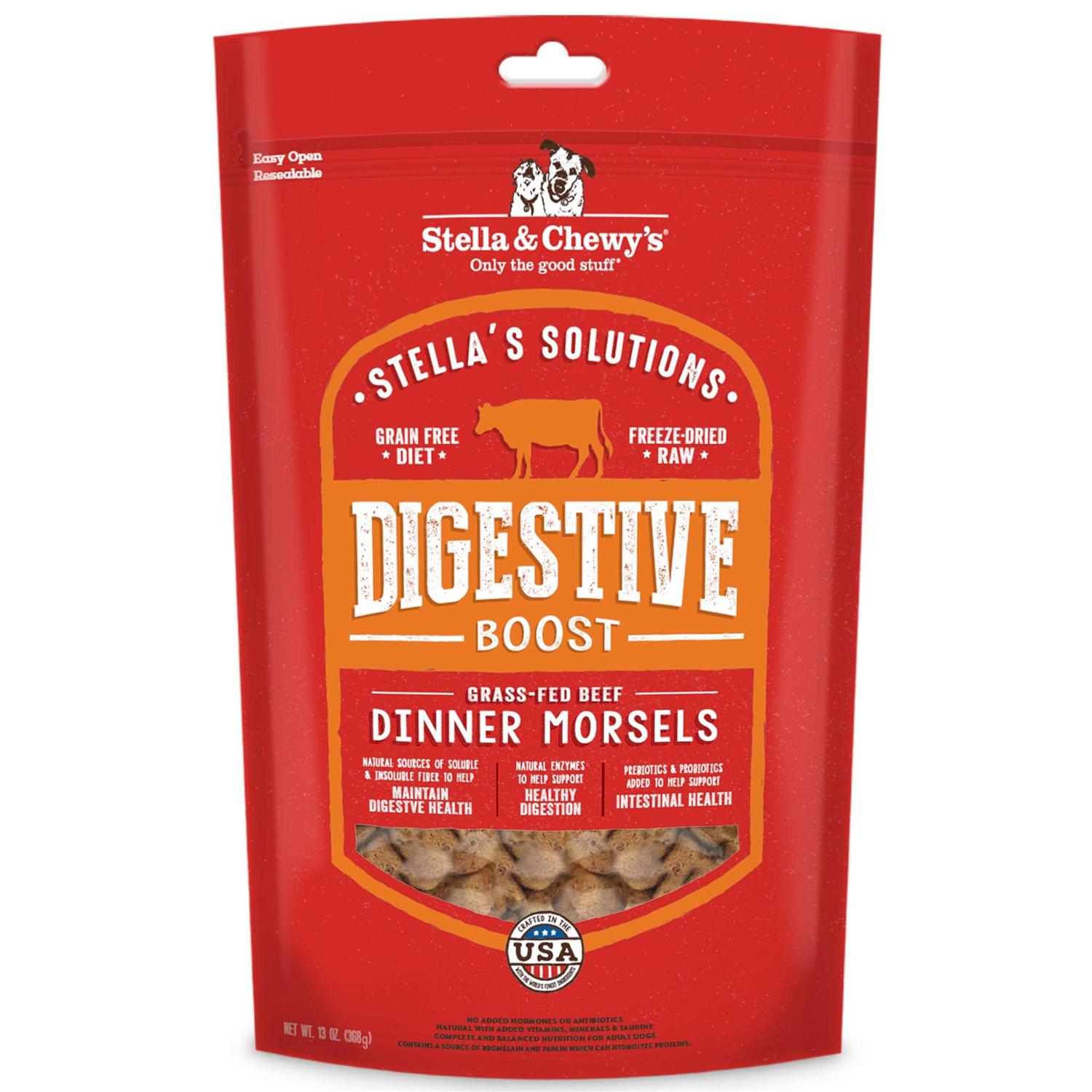Stella & Chewy’s Solutions Digestive Boost Beef Freeze-Dried Dog Food - Healthber
