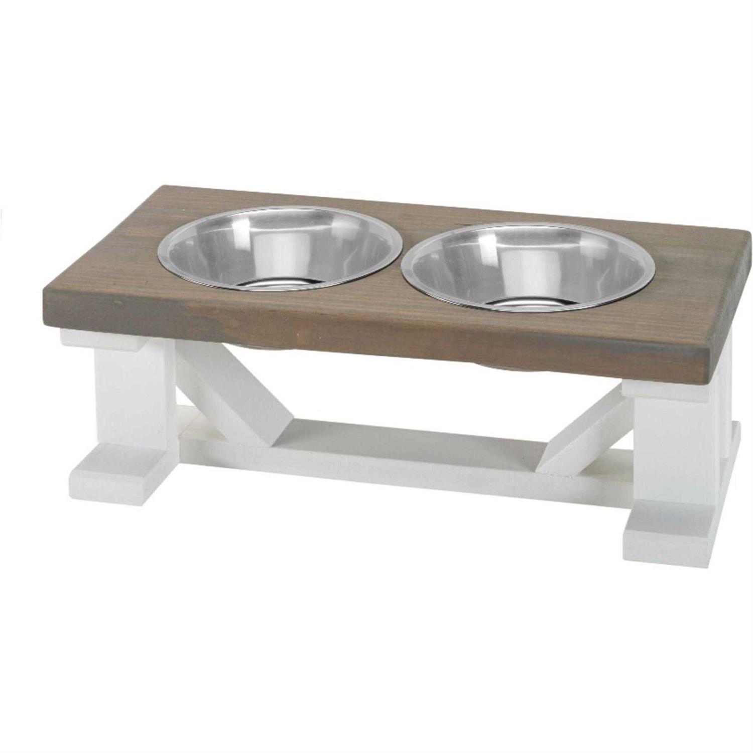 Bearwood Essentials Farmhouse Elevated Dog Feeder - Healthber