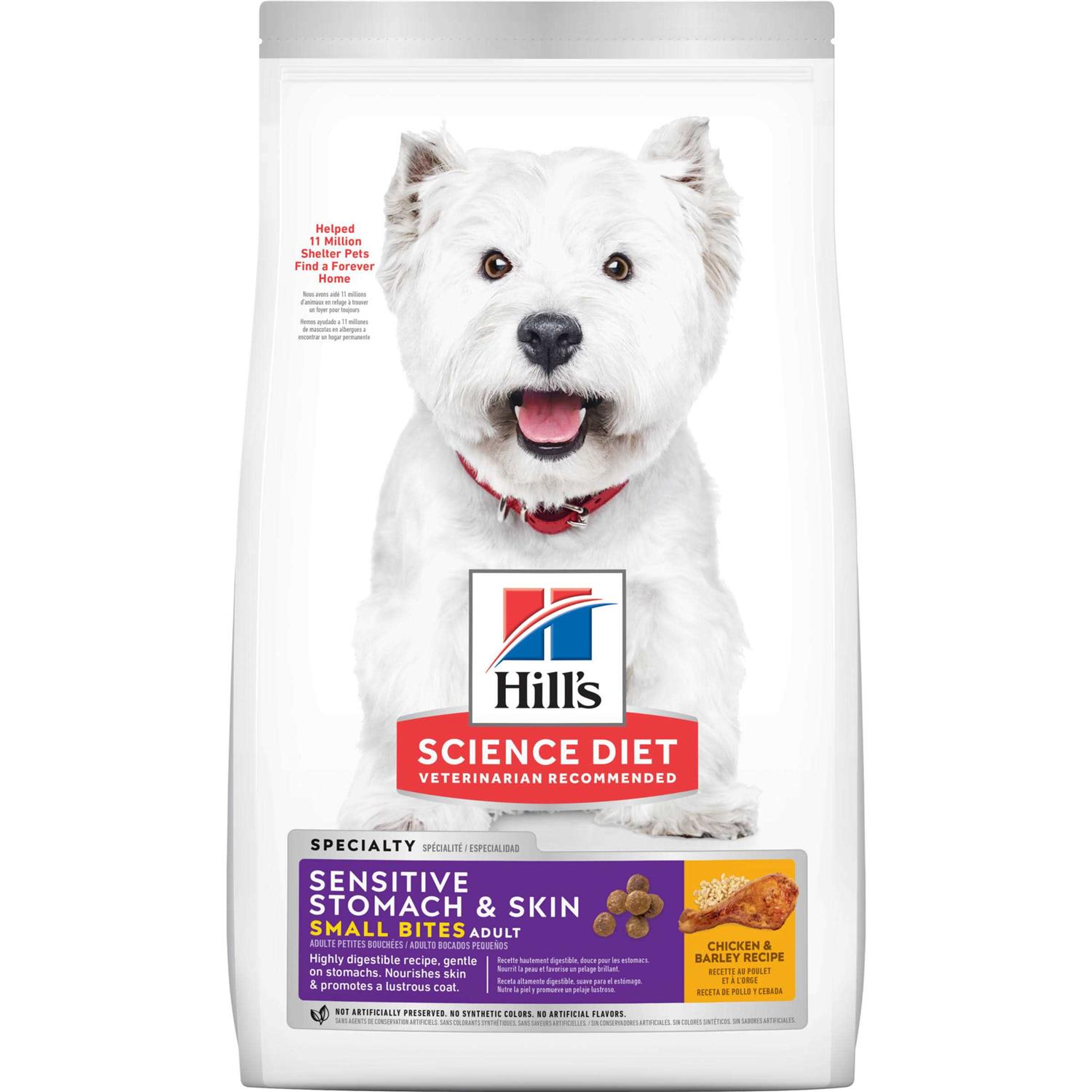 Hill’s Science Diet Adult Sensitive Stomach & Skin Small Bites Dry Dog Food - Healthber