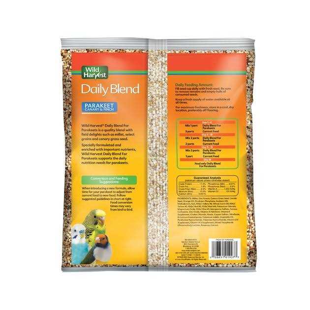 Wild Harvest Daily Blend Parakeet - Healthber
