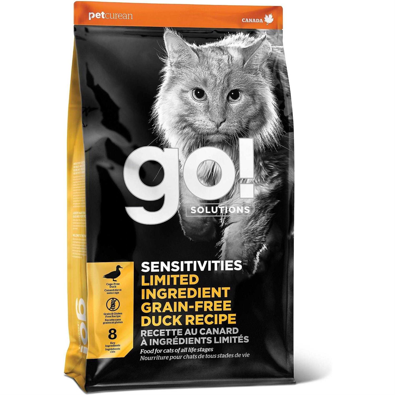Go! Solutions Sensitivities Limited Ingredient Duck Recipe Dry Cat Food - Healthber