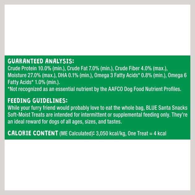 Blue Buffalo Chicken Santa Snacks Natural Soft Dog Treats - Healthber